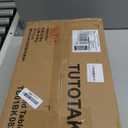 TUTOTAK End Table, Side Table, Tall Couch Table, Sofa Table, Living Room, Bed Room, Black TB01BK0832