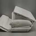 TEXAS LINEN CO. 100% Egyptian Cotton Queen Sheets Set - Luxury 1200 Thread Count Egyptian Cotton Sheets Queen Size, 17" Deep Pocket, Soft, Cooling Sateen Weave Hotel Quality Bedding Set - White