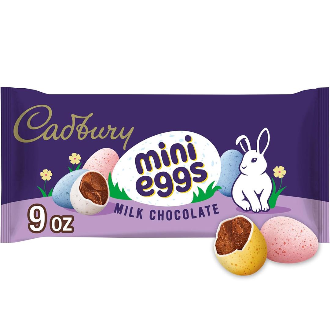 CADBURY MINI EGGS Milk Chocolate, Candy Bag, 9 oz (EXP 04/30/26)