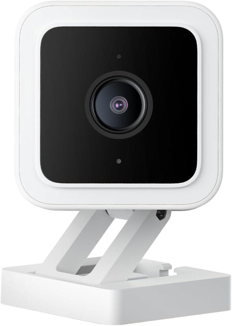 WYZE Cam v3, 1080P HD WiFi Wired Indoor/Outdoor Home Security Camera, Pet/Baby Monitor, Color Night Vision, 2Way Audio, MicroSD Card Slot, Compatible with Alexa & Google - White
