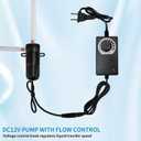 Electric Transfer Pump DC12V Speed Adjustable for 3D Printer Resin Transfer, Multifunctional Water Pump for Ice Maker,Coffee Machine,Water Dispenser Bottling Wine,Beer and Kombucha,Low Noise