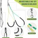 Dog Grooming Arm with Pet Grooming Hammock, getlstub 35" Pet Grooming Table Arm with Adjustable No Sit Haunch Holders, Dog Grooming Stand with Loop Noose for Small and Medium Pets | M