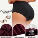 UNDER THE SEA Cotton Underwear for Women High Waisted Full Coverage Soft Briefs Plus Size Women's Panties XS-XXXL 5 Pack (XL)