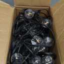 Brightown 58FT Solar String Lights Outdoor with Remote Cable Ties Hooks, 26 LED Shatterproof Bulbs, 3 Light Modes, Dimmer & Timer, Commercial Grade Patio Lights for Yard Balcony Pergola Party Decor