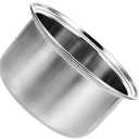 Ciieeo Small Hot Pot Liner Stainless Steel Cookware Rice Maker Pan Nonstick Cookware Rice Inner Tank Rice Cooker Pressure Pot Rice Cooking Pan Induction Hops Individual