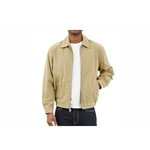 London Fog Men's Auburn Zip-Front Golf Jacket (Regular & Big-Tall Sizes), Camel, Large