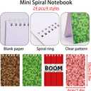 24pcs Pixel Theme Notepads, 2.4x3.9in/6x10cm Mini Notebook Pixel Theme Notepads Party Favors Birthday Decorations for Kids Party Supplies (4 Styles)