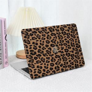 Compatible with MacBook Air 13.6 inch Case 2022-2025 M4 A3240 M3 A3113 M2 A2681,for Mac Air 13 Leather Cheetah Print Tortoise Shell Case & Keyboard Cover for MacBook Air13 M4,Leopard Brown