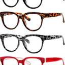 Eyekepper 4-packing Thick Sturdy Reading Glasses Women Stylish Large Readers