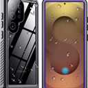 Designed for Samsung Galaxy S25 Ultra Case Waterproof,Built-in Screen & Lens Protector,Full Heavy Duty Protective Phone Case,12FT Drop Shockproof Protection for Galaxy S25 Ultra 6.9,Purple
