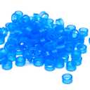 200pcs Dental Color Code Rings, 6mm Silicone Non-Toxic Orthodontic Rings Accessory, Autoclavable Instrument Identification System for Dental Clinics (Blue, L)