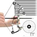 Archery Bow Set Left and Right Hand Compound Bow Hunting Bow Metal Material Catapult RH/LH for Practice Archery