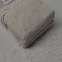 Farmhouse Shower Curtain with Ruffle Hem Linen Beige Shower Curtains for Bathroom Country Vintage Rustic Natural Fabric, 72" W x 84" L