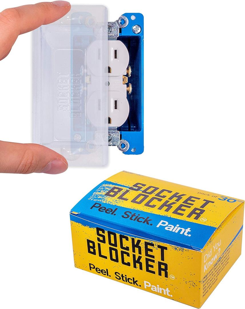 The Smarter Outlet Cover for Drywall & Painting  Better Than Tape for Remodeling & DIY Projects - 30 Pack