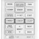 Remote Control Replacement for Fujitsu AR REM1U ASU9RLS3Y ASU12RLS3Y ASU15RLS3 ASU30RLE ASUG09LZAS, Dual Display Air Conditioner Remote Control for ASU9RLF1 ASU12RLF1 ASU15RLF1