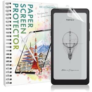 BELLEMOND | Kent Paper Screen Protector compatible with Onyx Boox Palma  & 1 (6.13”) | Matte Anti-Glare Film for Comfortable Reading | Paper-Feel Texture for E Ink Screens | 1-Pack | Made in Japan