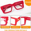 REAVEE 3 Pack Reading Glasses for Women Men, Blue Light Blocking Readers Stylish Square with Spring Hinge