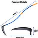 20'' Scythe Tool for Grass Cutting, Unique Curved Stainless Steel Pole, Adjustable Dual-hand Grip, Professional-Grade Blade, for Clearing Bushes, Vines, Fields, Ditches, Paths, Landscaping, 61in.