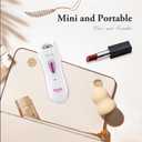 Epilator Smooth Glide Epilator for Women Face RechargeableEpilator for Women FacialEpilator Hair Remover Smooth GlideEpilator for WomenFace Bikini Hair Removal Arms/Face/Peach Fuzz White Portable Pink