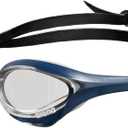 arena Unisex Cobra Ultra Swipe Racing Swim Goggles for Men & Women Anti-Fog Technology Dual Strap, Mirror/Non-Mirror Lens (Clear / Shark / Grey)