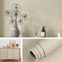 Livelynine 15.8x394 Neutral Textured Peel and Stick Wallpaper for Bedroom Wall Paper Peel and Stick Modern Kitchen Bathroom Living Room Kids Texture Elegant Gender Cream Contact Paper Waterproof