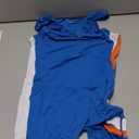 SPNSSTCR Men Bodysuit Sports Gym Athletic Supporters Undershirts Boxers Wrestling Singlets Jumpsuits Leotard (Large, Blue)