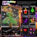 Christmas LED Curtain Lights DIY LED Decorations Outdoor Smart String Lights 540 LEDs, Christmas DIY Lighting Modes Decorative Curtain Lights for Yard, Patio, Party Wedding Yard Home 6.5FT*5FT