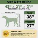 42 in XL Collapsible Dog Crate for Large Dogs, 4 Door Kennel,Green