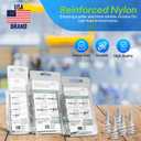 Reinforced Nylon 66 Drywall Anchors 90lb Limit, Self Drilling, Home Improvement Value Pack for Home Projects & Picture Hanging Kit, 25 Plastic Dry Wall Expansion Anchors and 25 Sheetrock Screws