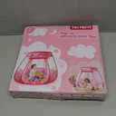 Pop Up Princess Tent with Colorful Star Lights for 1 2 3 Year Old Birthday Gift, 12-18 Months Baby Girl Toys, Foldable Ball Pit with Carrying Bag, Indoor&Outdoor Play Tent for Kids (Pink)