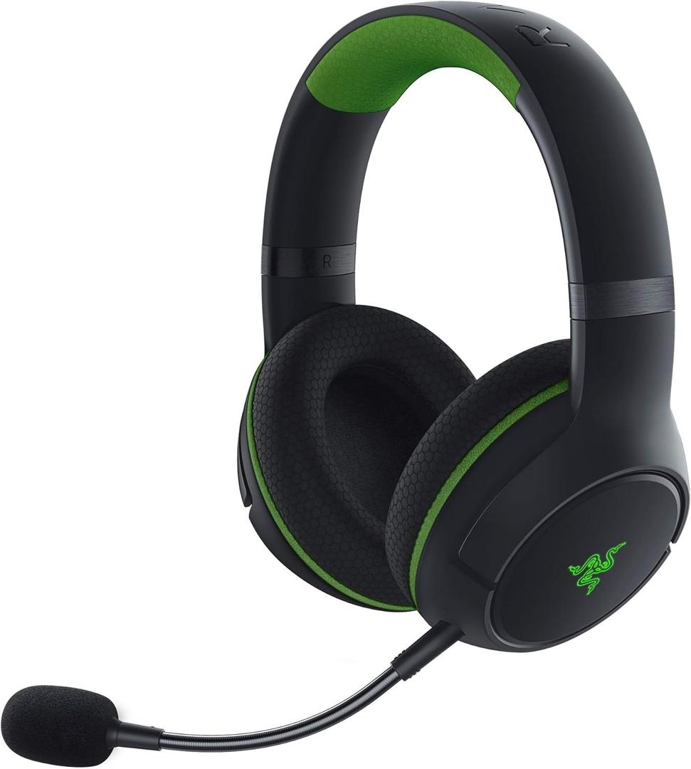 Wireless Xbox Gaming Headset: Razer Kaira Pro with Titanium Drivers & Supercardioid Mic - Black