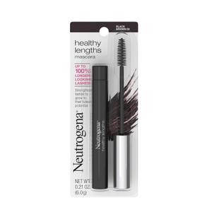 Neutrogena Healthy Lengths Mascara for Stronger, Longer Lashes, Clump-, Smudge- and Flake-Free Mascara with Olive Oil, Vitamin E and Rice Protein, Black/Brown 03,.21 oz (03 / Brown)