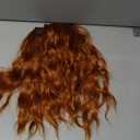 Sofeiyan Copper Brown Hair Extensions 16 inch Clip in Ginger Hair Extensions 4PCS Synthetic Fake Hair Soft Natural Hairpiece 140g Curly Thick Auburn Hair Extension for Women