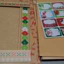 12 Kraft Christmas Gift Boxes with Lids for wrapping Large Clothes and 80 Foil Christmas Gift Stickers (Assorted size for wrapping Robes, Sweater, Coat, Shirts and Clothes Xmas Holiday Present)