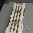 UME 3 Pack Cordless Table Lamp, Battery Operated Lamp - Portable Waterproof Rechargeable Table Lamp w/ 3 Color Temps & Stepless Dimming for Dinner, Desk, Cafe, Outdoor (Brushed Gold)