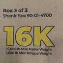 Equal-i-zer 4-point Sway Control Hitch, 90-00-1600, 16,000 Lbs Trailer Weight and 1,600 Lbs Tongue Weight Rating, Weight Distribution Kit Includes Standard Hitch Shank, Ball Not Included, Black