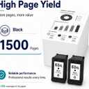 63XL Black Ink Cartridge Combo Pack, 2 Pack