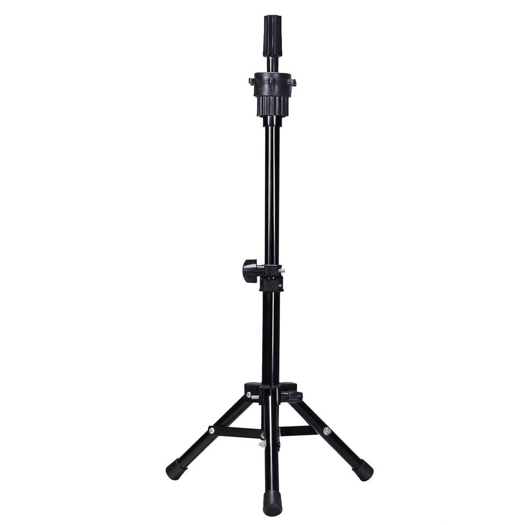 AliLeader 25 Inch Wig Head Stand Adjustable Mannequin Head Stand Wig Stand Tripod with Head Adjustable Wig Tripod Stand for Training Heads and Canvas Block Head