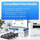 DR223 DR223CL Drum Unit Set 4 Pack Replacement for Brother DR223CL DR-223 DR-223CL Drum MFC-l3770CDW Drum for MFC-l3710CW MFC-l3750CDW HL-l3270CDW Printer (1Black, 1Cyan, 1Magenta, 1Yellow)