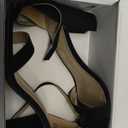 DREAM PAIRS Women's Chunk Low Heel Pump Sandals, 7.5US