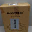 ANGELBLISS Baby Play Gym Mat, Reversible Tummy Time Mat with 6 Sensory Toys for Stage-Based Developmental, Thick & Large Baby Activity Center from Newborn to Toddler (Grey)