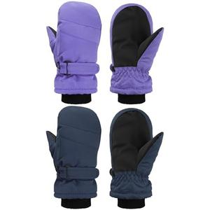 SATINIOR Kids Snow Mittens Waterproof Winter Ski Gloves Warm Thicken Snow Gloves for Girls Boys 3-5 Y