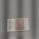 KQueenest Dusty Pink Press on Nails Medium Almond, Gel Fake Nails Press on, Glue on Nails Medium Length, Neutral Stiletto Acrylic Nails, Reusable False Nails with UV Coating for Valentines in 24 Pcs