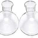 XXXFLOWER Glass Propagation Stations Accessories Plant Terrarium Wooden Stand Air Planter Bulb Glass Vase Metal Swivel Holder Retro Desktop Hydroponics Home Garden Office Decoration, Size C
