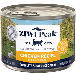 ZIWI Peak Wet Cat Food All Natural, High Protein, Grain Free, Limited Ingredient, with Superfoods (Chicken, Case of 12, 6.5oz Cans) (EXP 10/09/28)