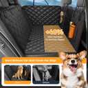 Dog Car Seat Cover for Back Seat, Hard Bottom Back SeatExtender for Dog | Supports 400lbs, Waterproof, Heavy Duty, Scratch Resistant, Dog Hammock for Car SUV and Small Truck, Black