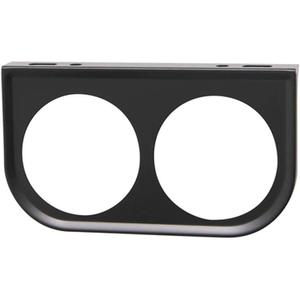 GlowShift Universal Black Dual Gauge Mounting Bracket Pod - Fits Any Make/Model - Mounts (2) 2-1/16" (52mm) Gauges Under The Vehicle's Dashboard