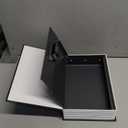 KYODOLED Diversion Book Safe with Combination Lock, Secret Hidden Metal Lock Box,Money Hiding Collection Box,9.5" x 6.2" x 2 .2" Black Large