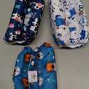 CuteBone Washable Dog Diapers Male with Snaps Reusable 3pcs a Pack Doggie Belly Band for Male Dogs Wraps KDM06M (M(14"-17"))