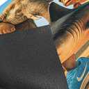 Italian Brainrot Kitchen Floor Set of 2 - Non-Slip Low Profile Floor Mats, Washable Rubber Carpet for Kitchen & Living Room (16x47in + 16x24in), Bedroom & Entryway Decor